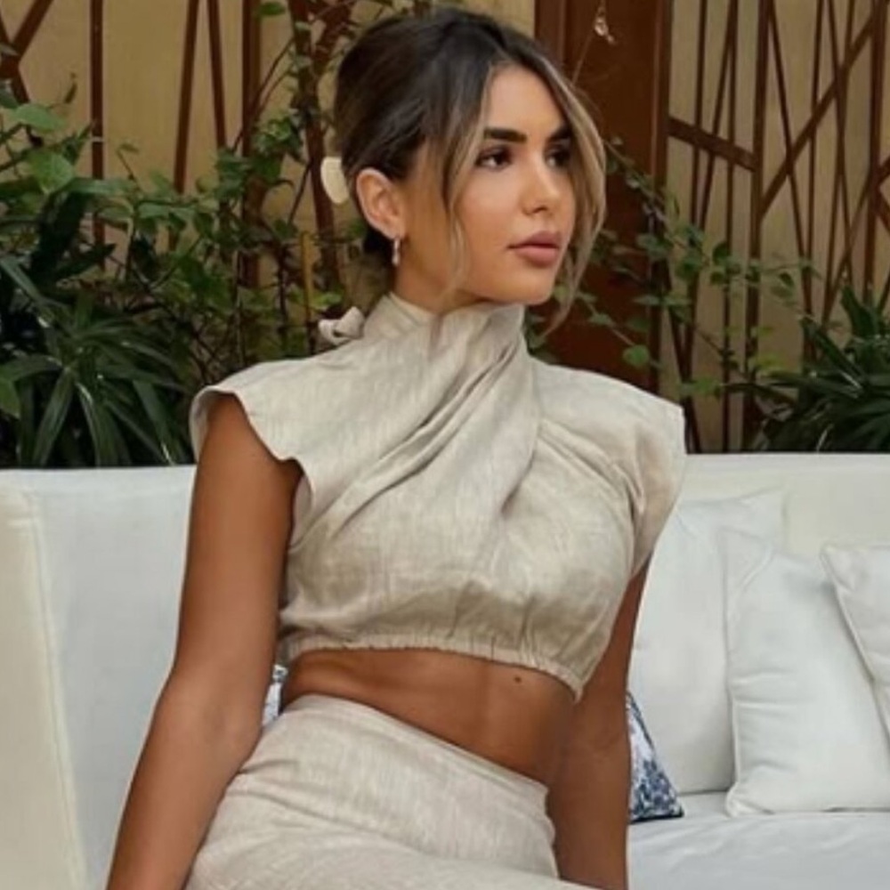 Dissh Alessi Crop Top in Natural Size 4